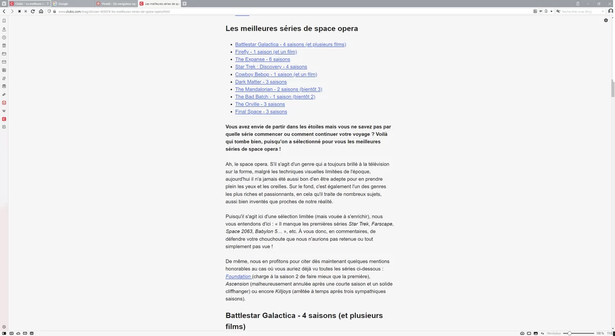 lecture Vivaldi © Capture d'écran
