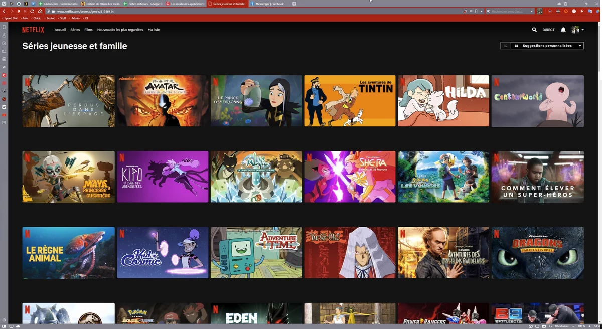 Netflix catalogue © Capture d'écran