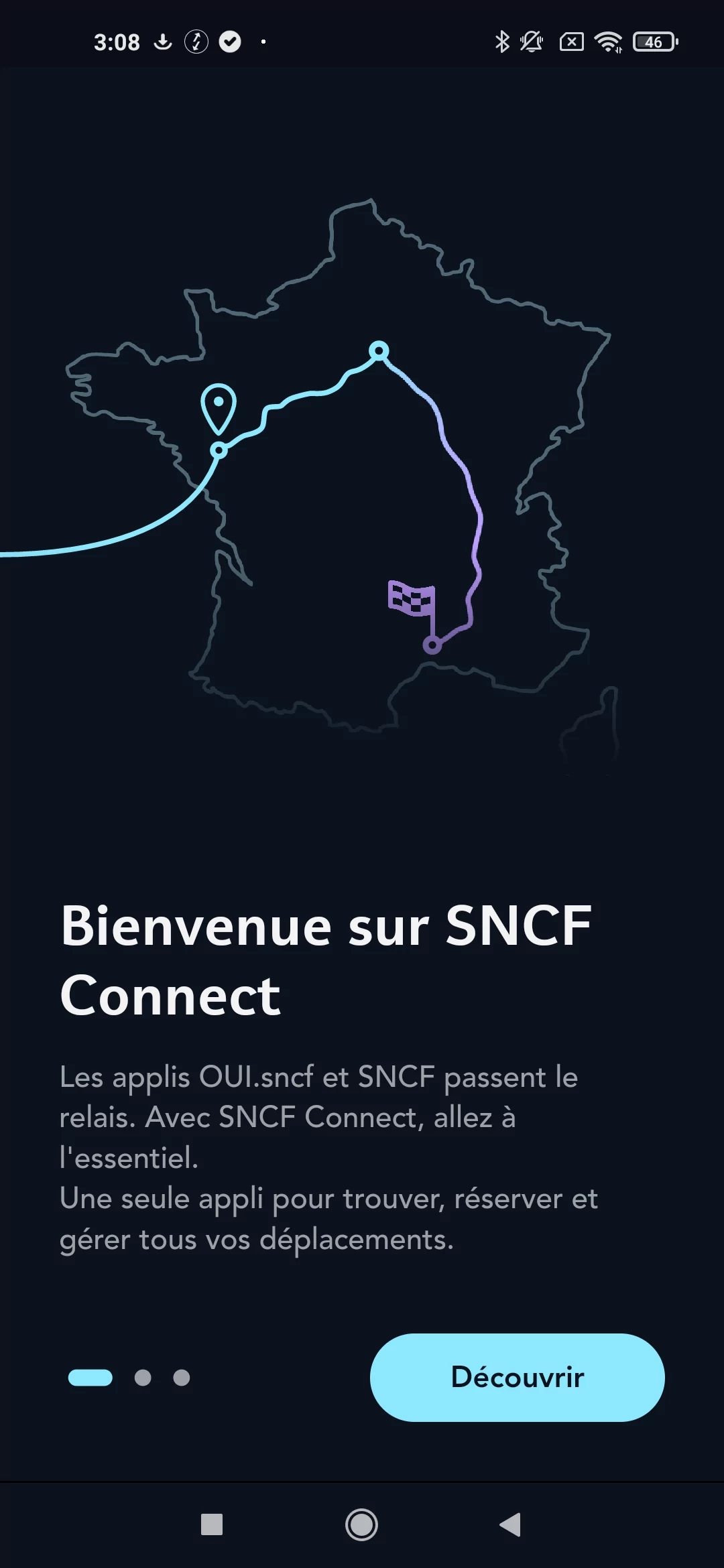 SNCF Connect screen 1