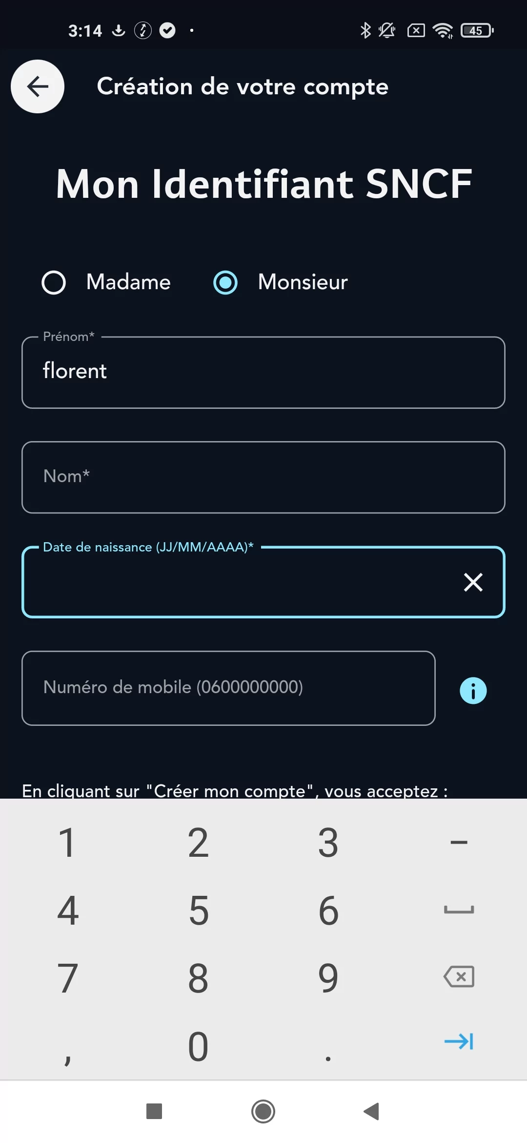 SNCF Connect screen 4