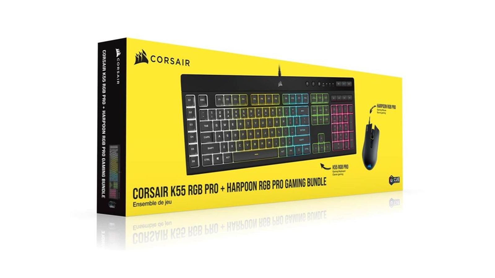 Ensemble clavier et souris Corsair Pack gaming K55 & HARPOON