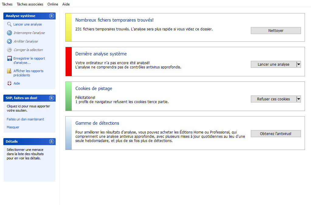 Spybot analyse © Spybot
