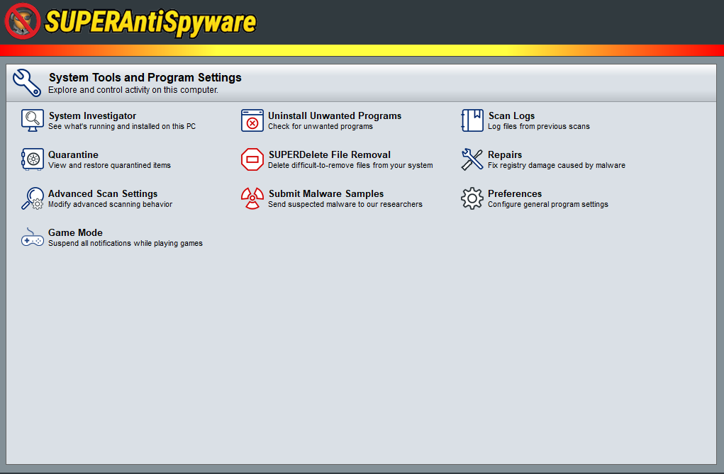 SuperAntiSpyware © SuperAntiSpyware