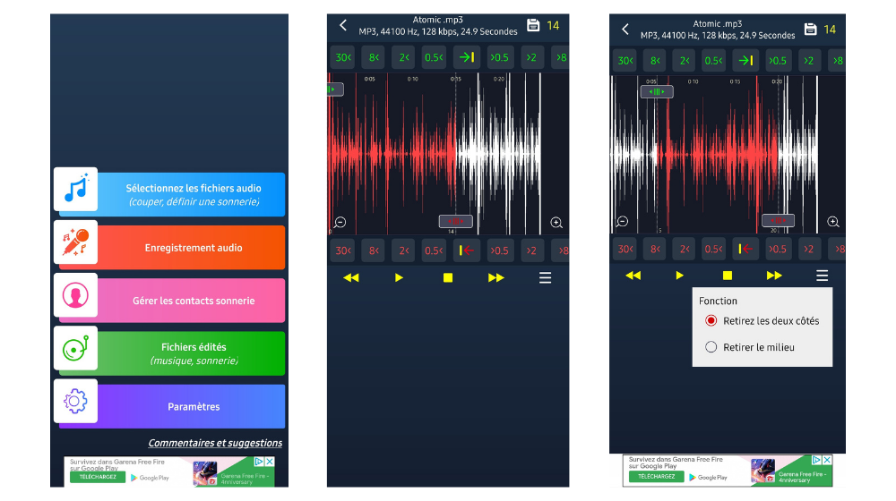 Couper musique 1 © © Recorder & smart apps