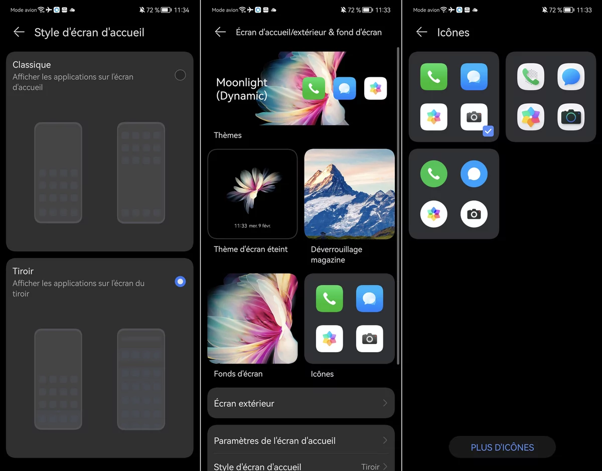 personnalisation emui