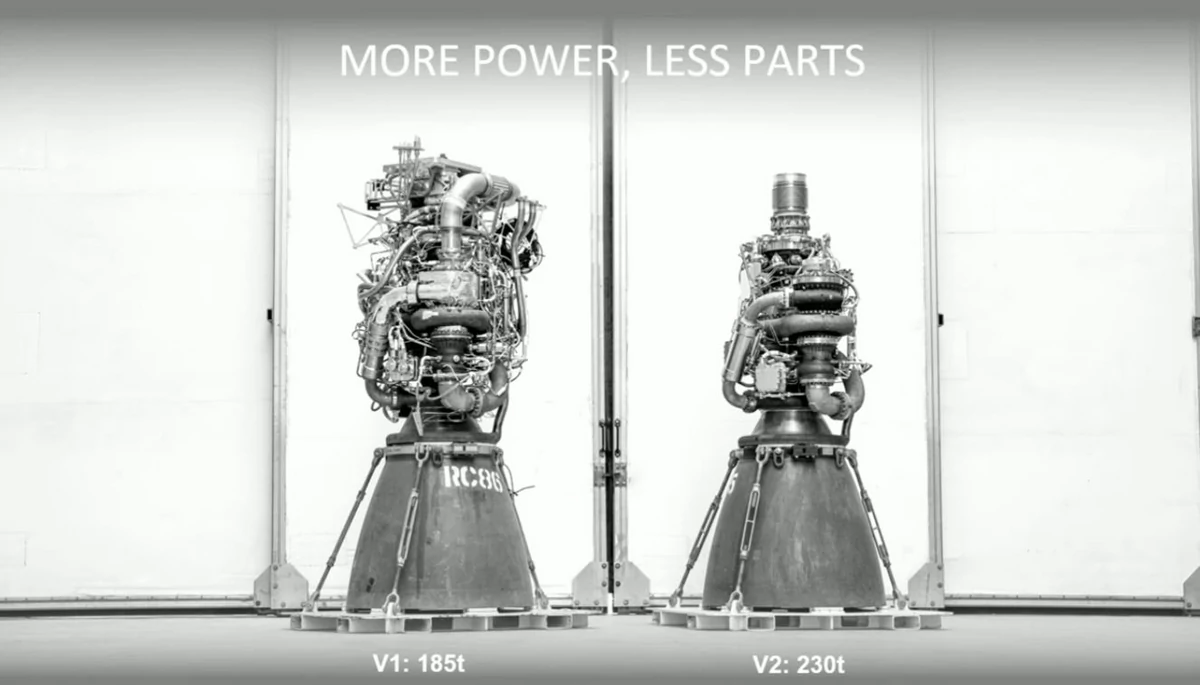 SpaceX Starship moteur Raptor V2 © SpaceX