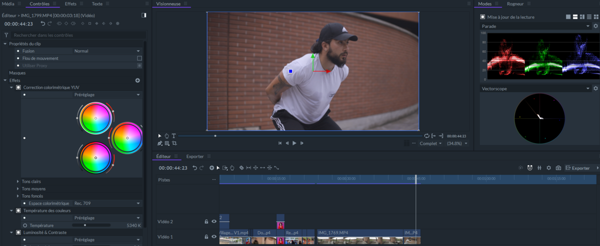 Filmora Pro color © Wondershare