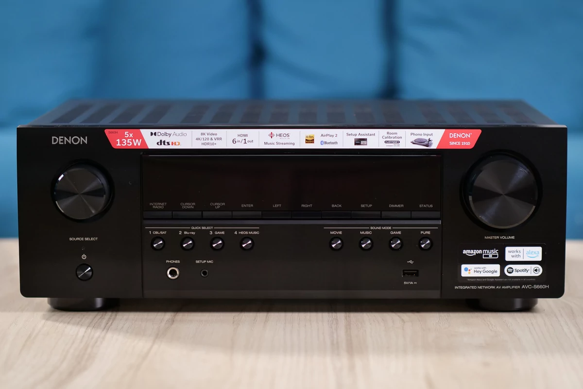 Test Denon AVC-S660H face avant