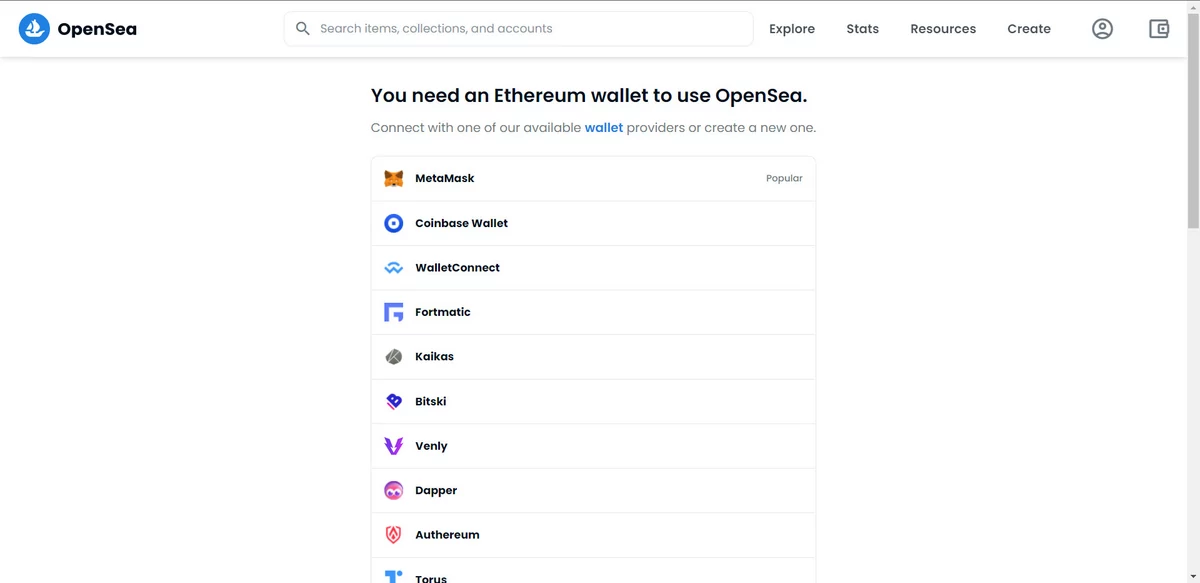 opensea wallet