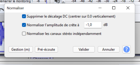 Audacity Comment diviser © Audacity