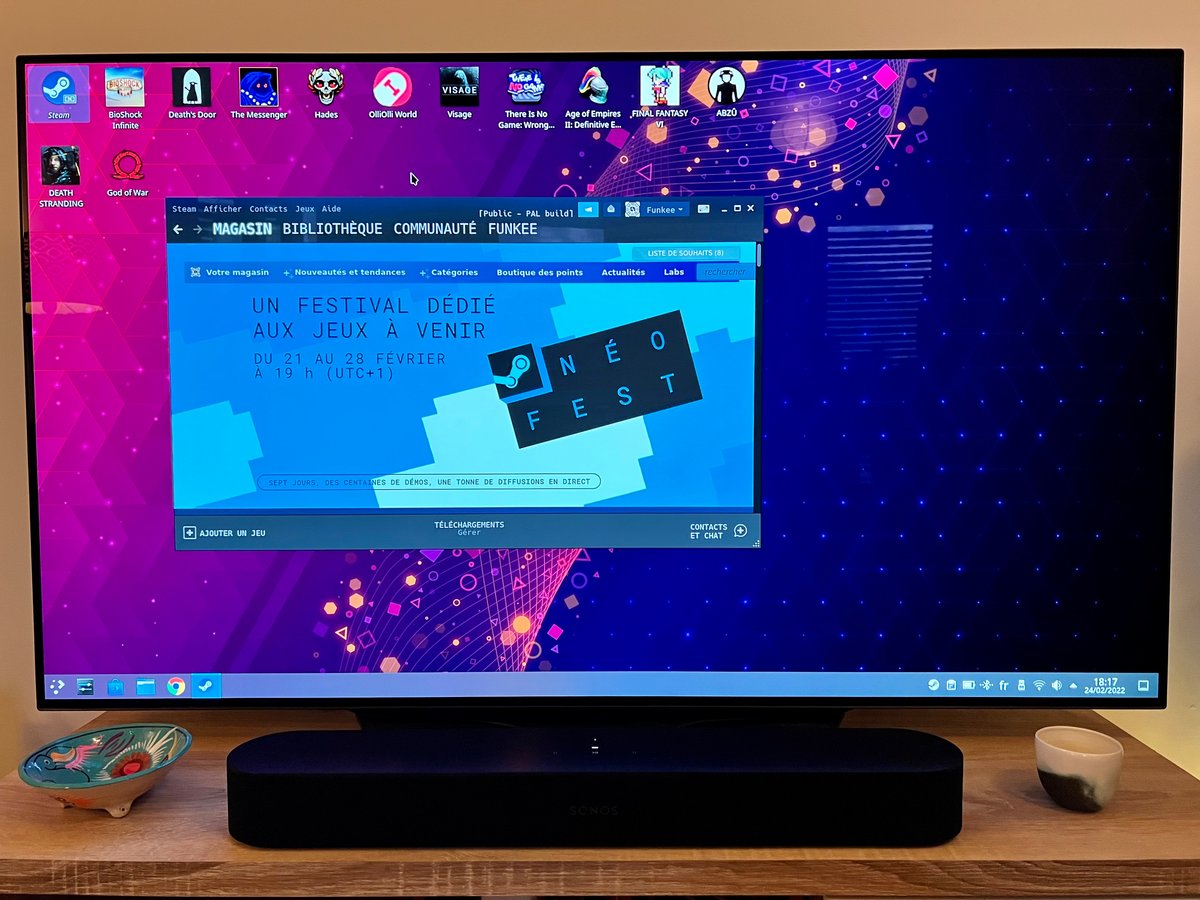 Le mode desktop sur TV