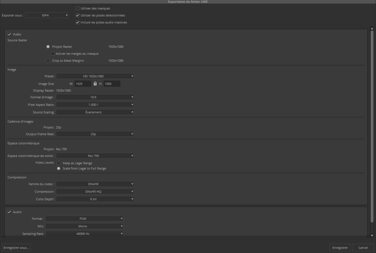 Media Composer Ultimate export © Avid