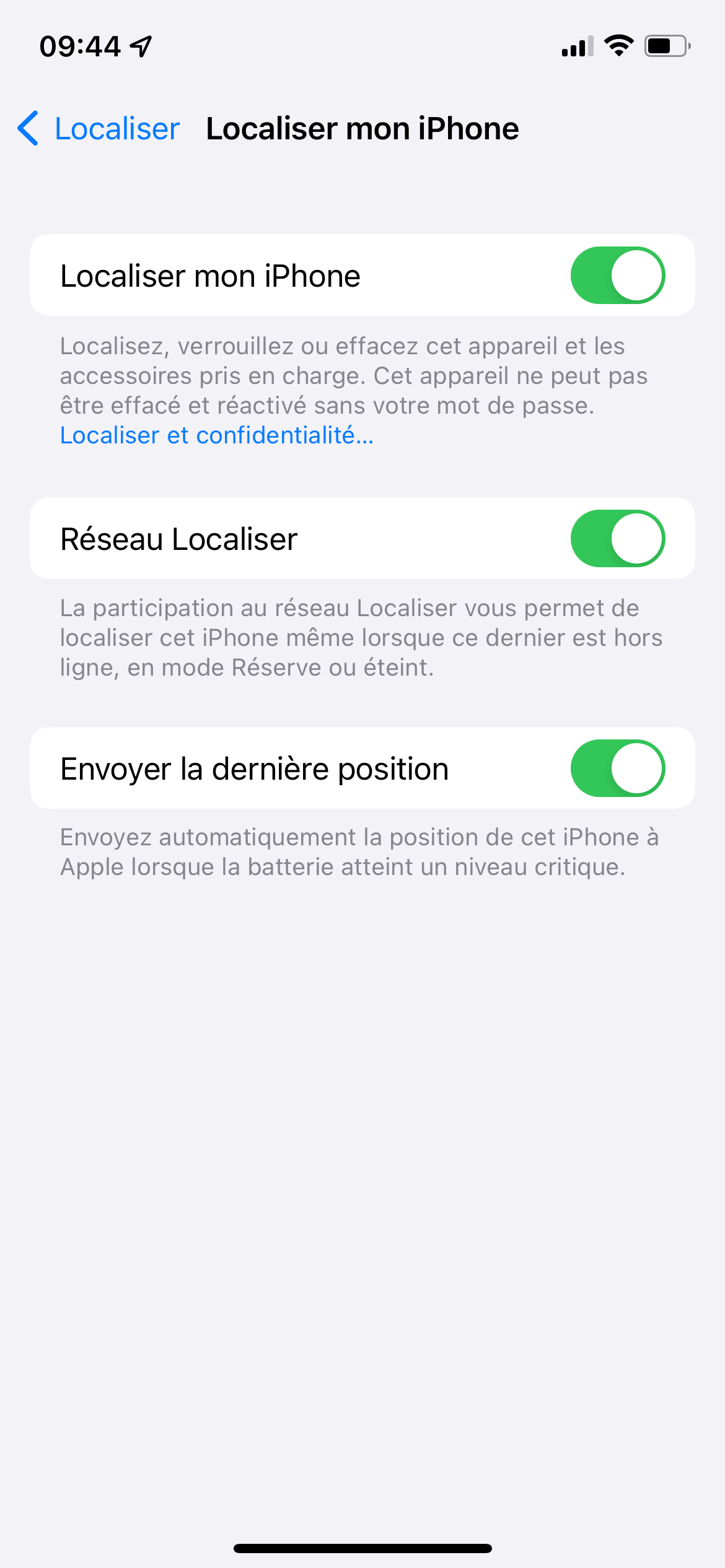 Localiser iOS © © Clubic.com