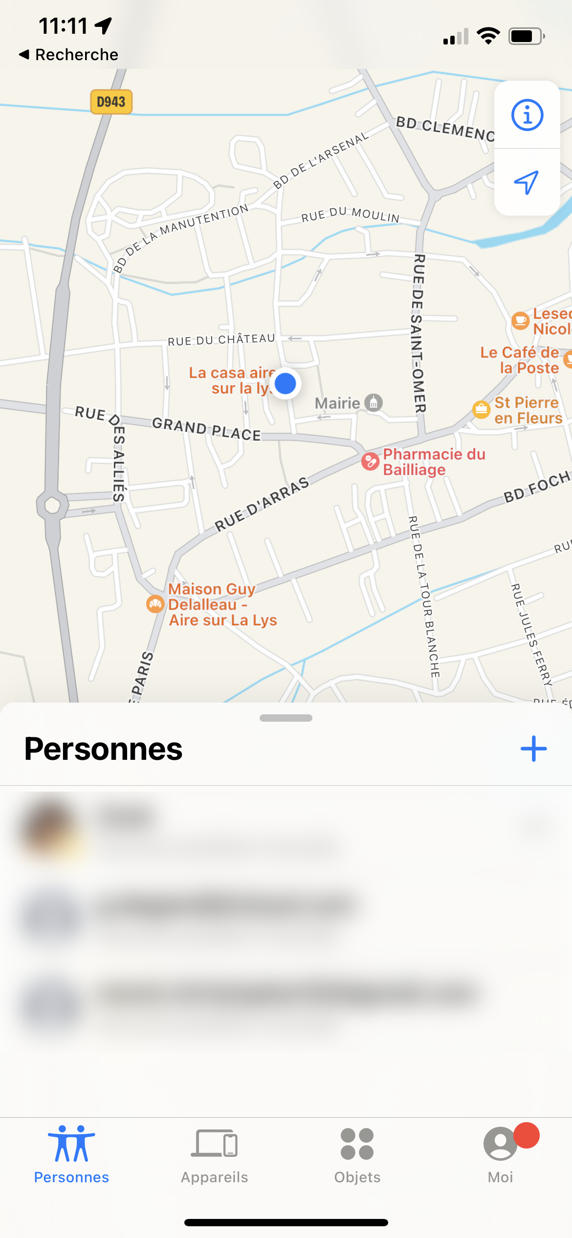 FindMy - Localisation d&#039;un ami ou membre de la famille