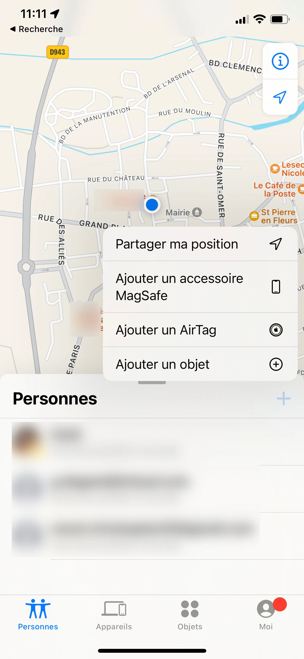 Localiser mes amis iOS © © Clubic.com