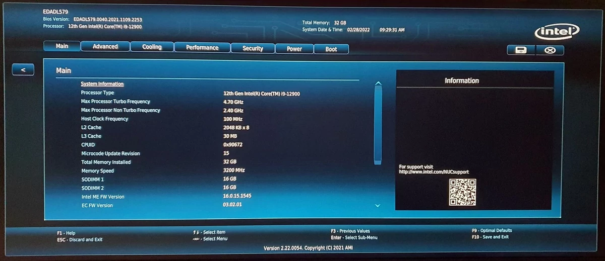 Intel NUC 12 Extreme Dragon Canyon © Nerces
