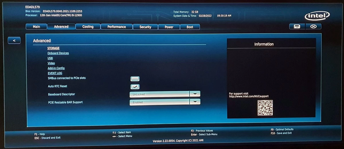 Intel NUC 12 Extreme Dragon Canyon © Nerces