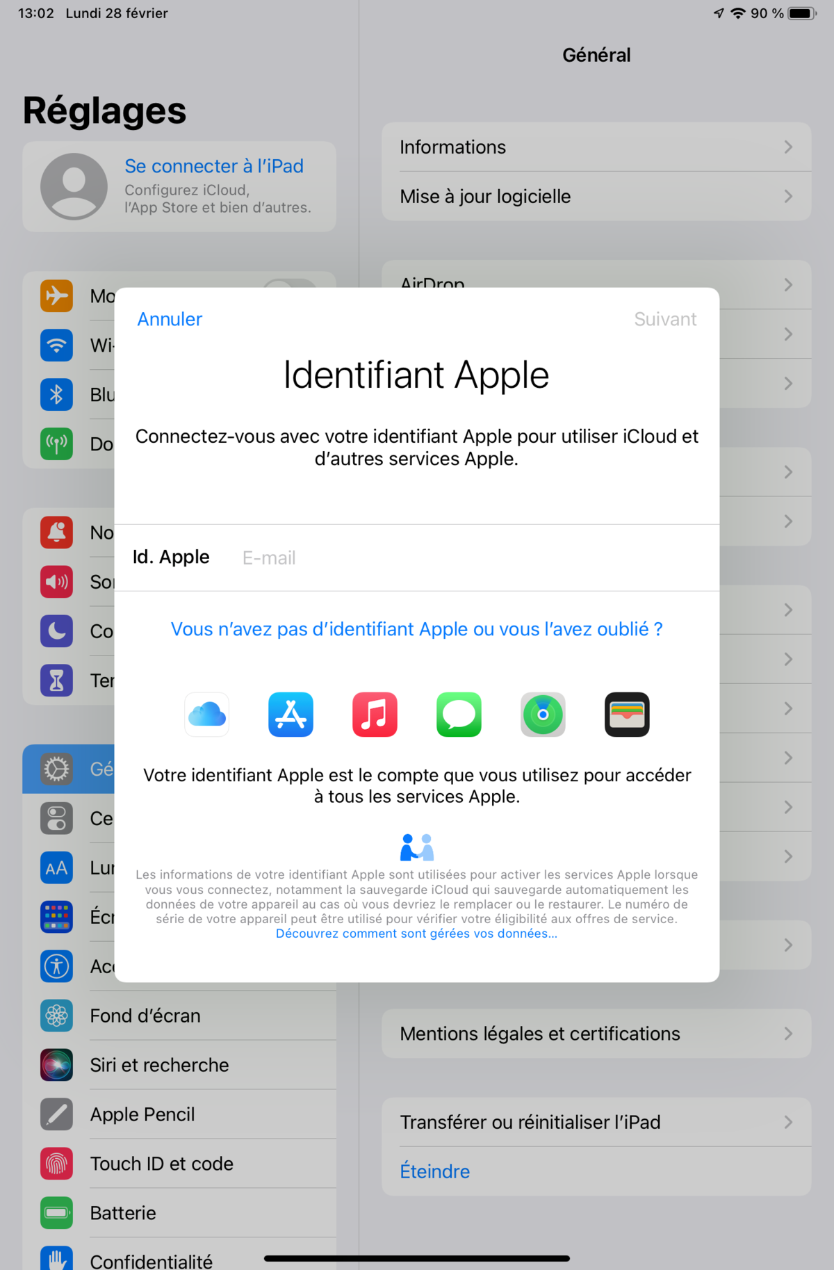 Créer compte iCloud iOS © © Clubic.com