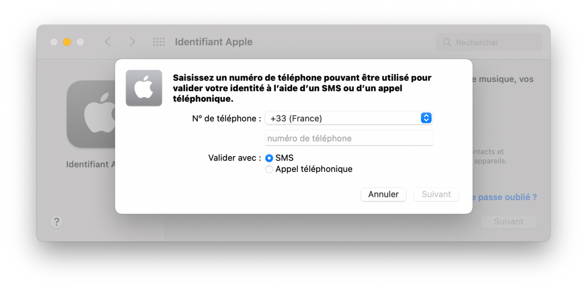 Créer compte iCloud macOS © © Clubic.com