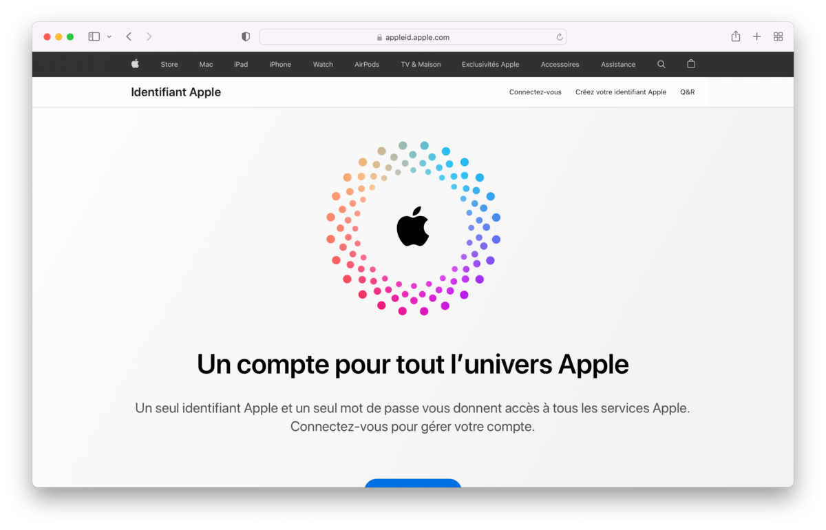 Créer compte iCloud web © © Clubic.com
