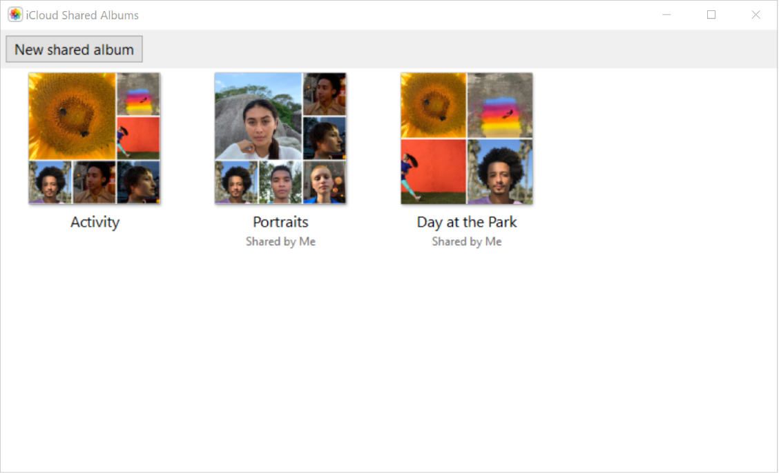 iCloud - Shared Albums © Apple