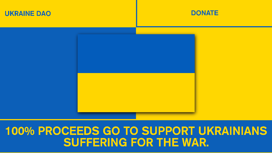 UkraineDAO : des NFT pour soutenir l&#039;Ukraine
