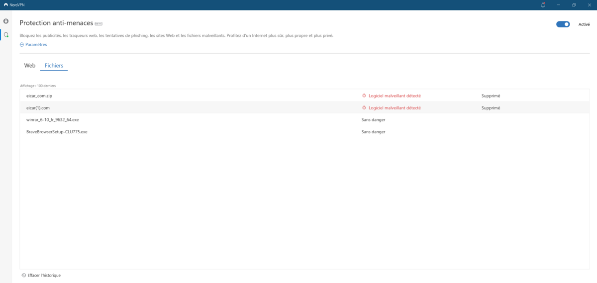 NordVPN protection anti-menaces