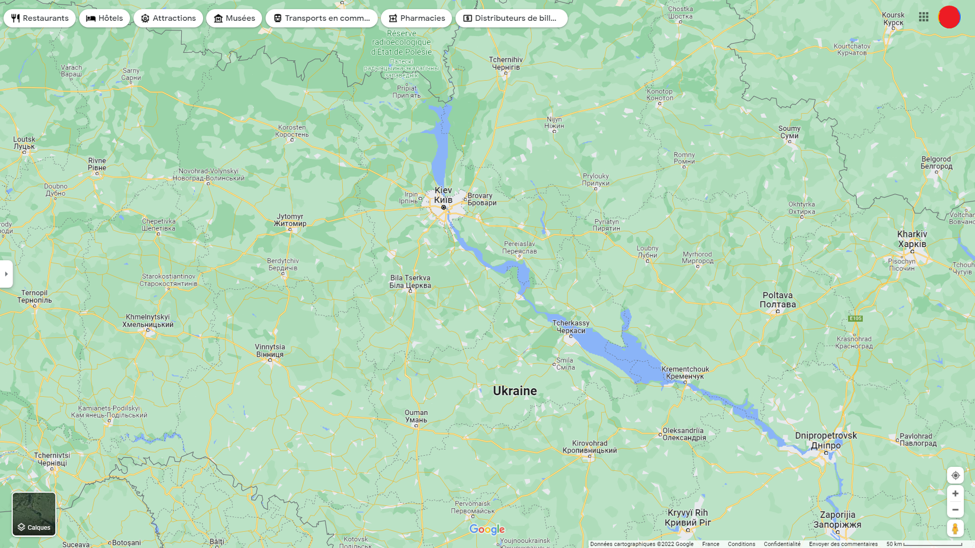 Google désactive temporairement les données de trafic en direct et avis de Google Maps en Ukraine