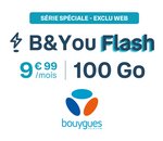Forfait mobile 100Go à 9,99€ : l'offre choc de B&You se termine à minuit !
