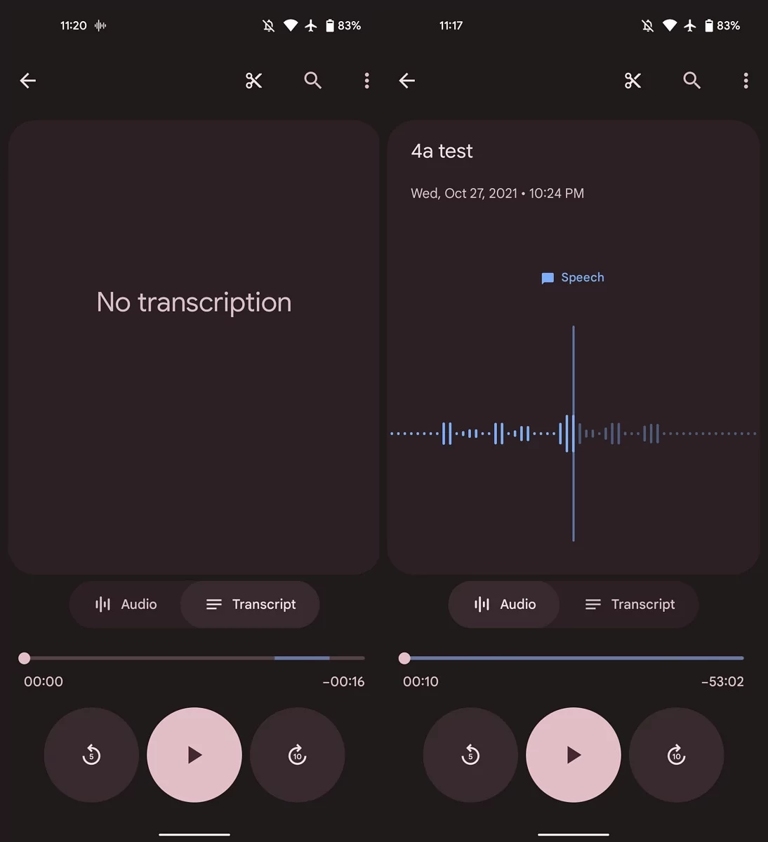 Google Recorder design © XDA Developers