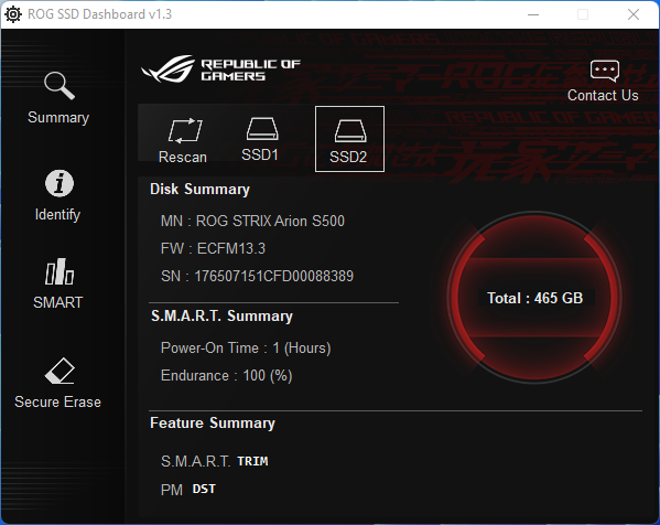 Asus ROG Strix Arion S 500 © Nerces