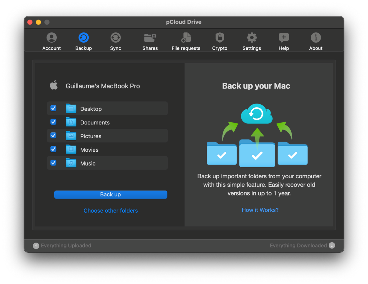 pcloud backup