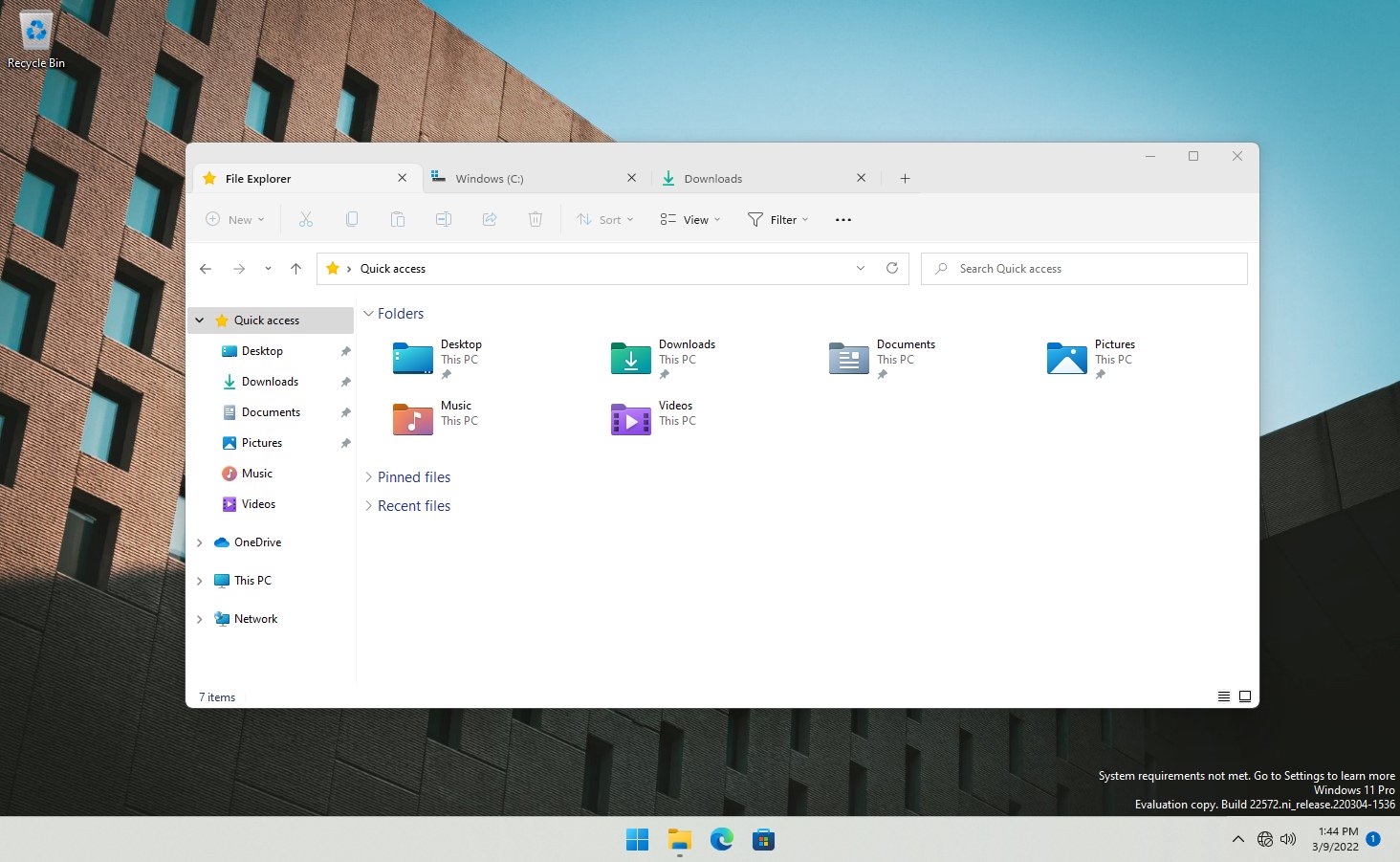Windows 11 : Microsoft n'exclut pas des onglets pour l'explorateur de fichiers