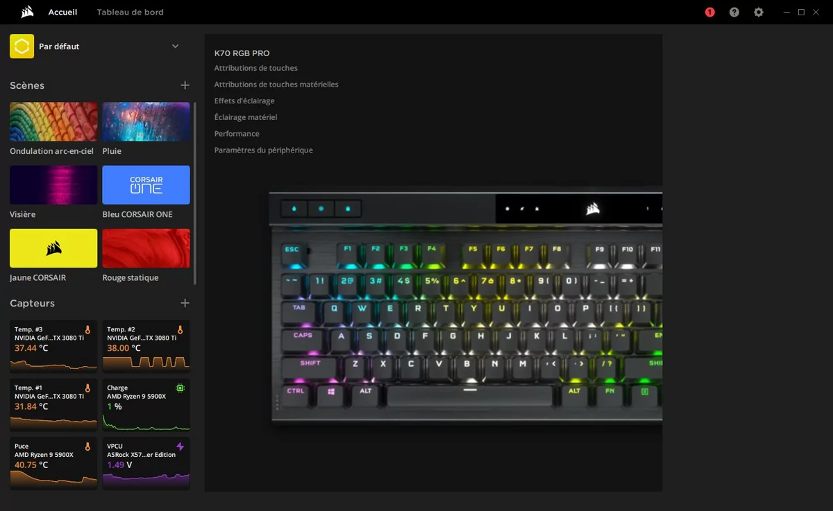 Corsair K70 RGB PRO © Nerces
