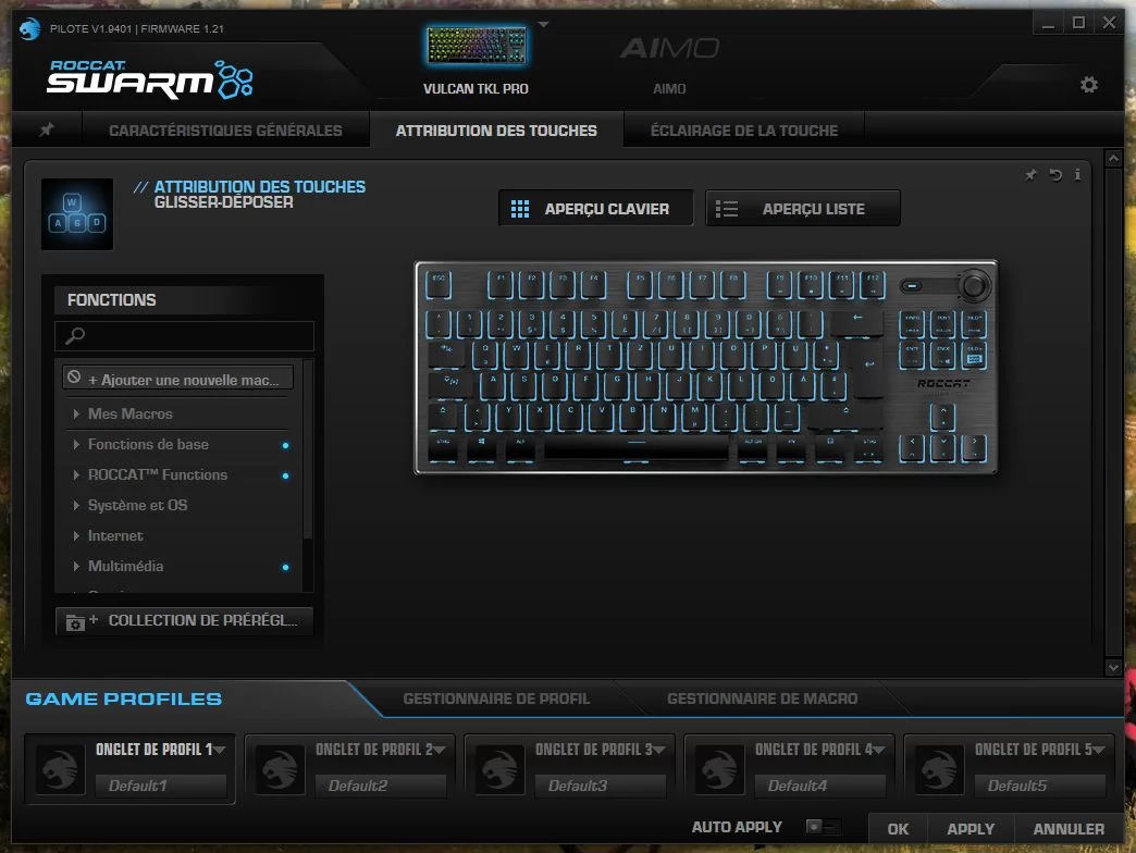Roccat Vulcan TKL Pro © Nerces