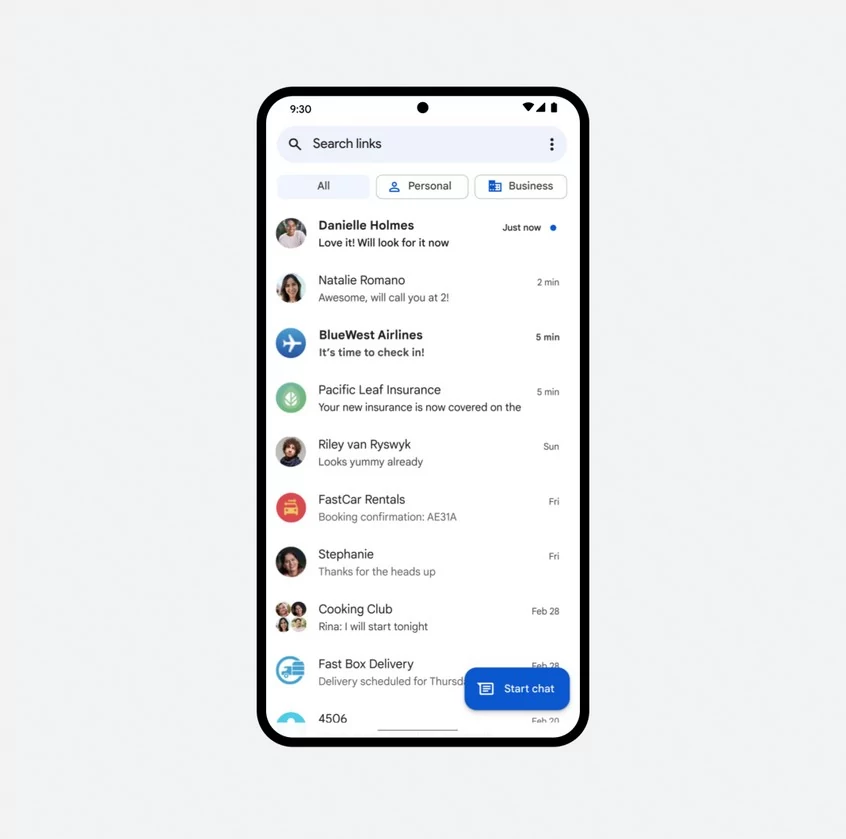 categoriemessage © AndroidPolice