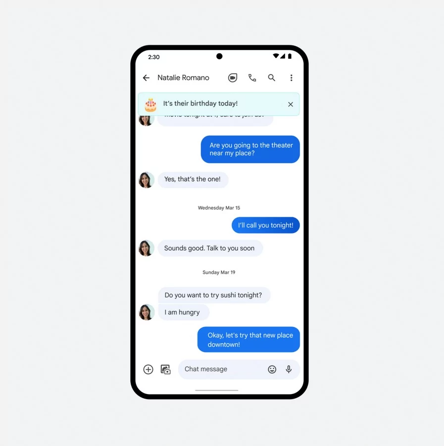annivmessage © AndroidPolice