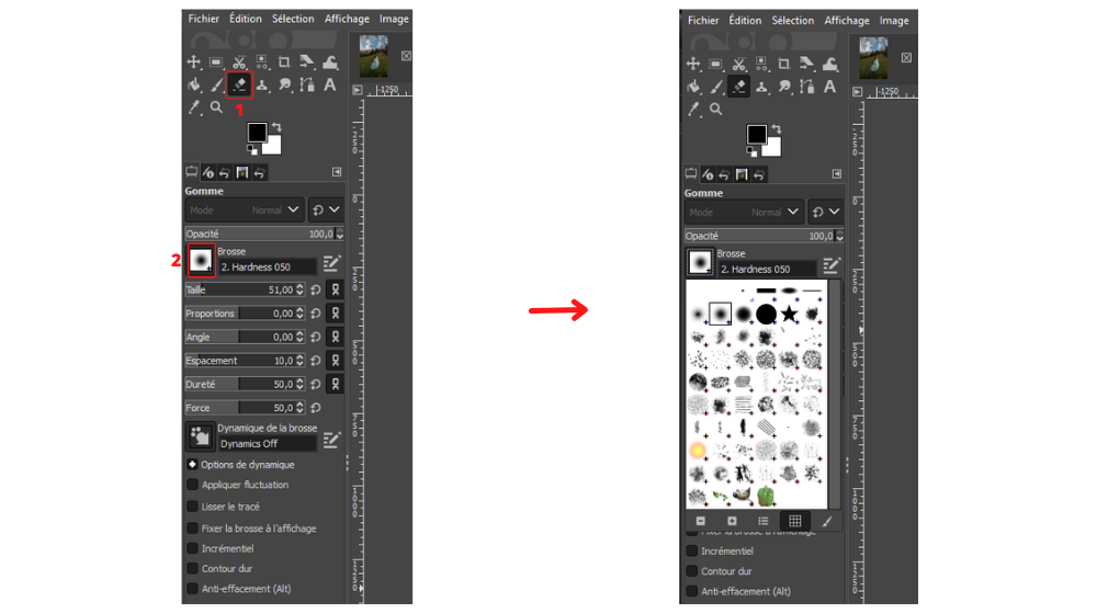 GIMP Gomme 1 © © GIMP