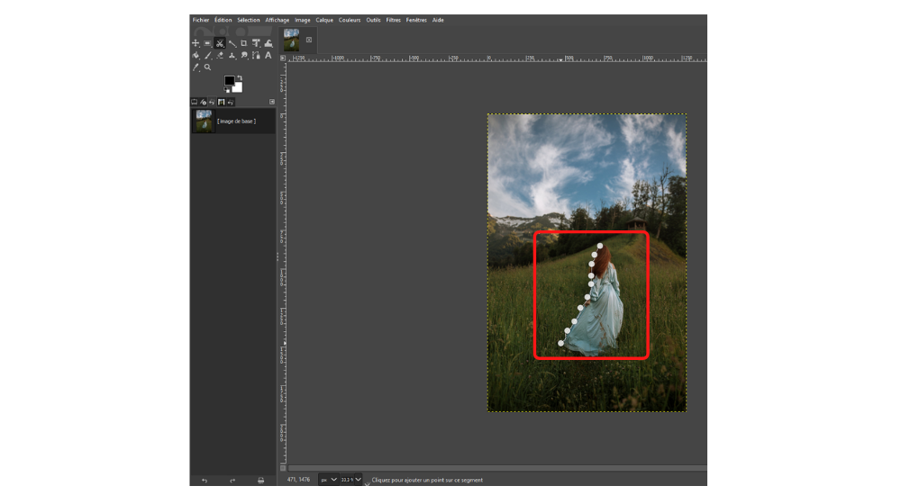GIMP Ciseaux 2 © © GIMP