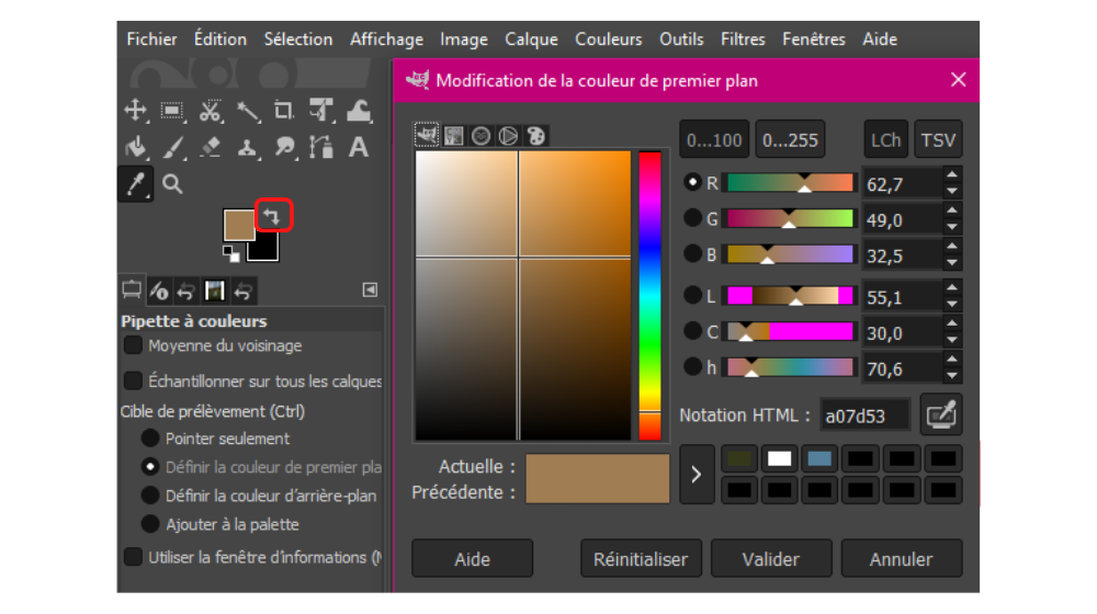 GIMP Pipette 4 © © GIMP
