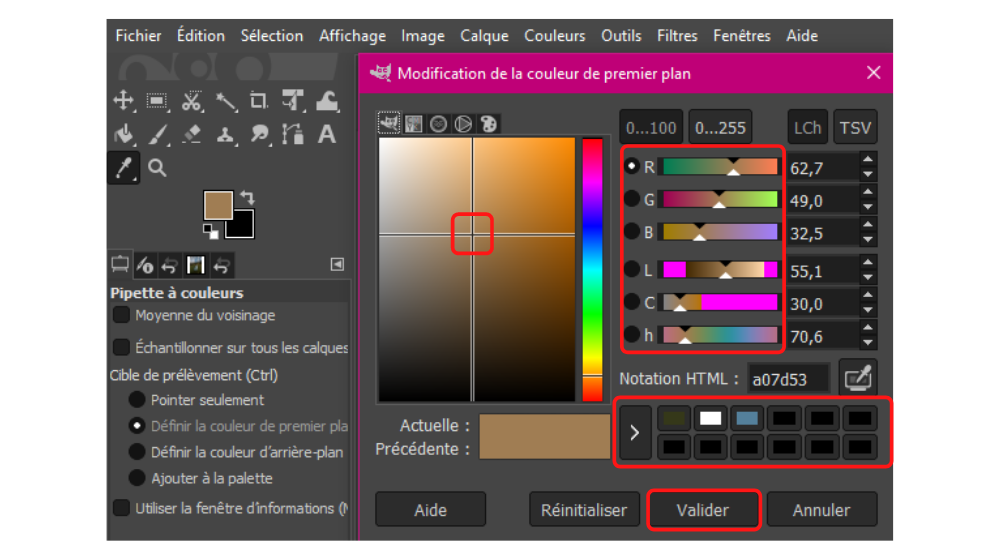 GIMP Pipette 3 © © GIMP