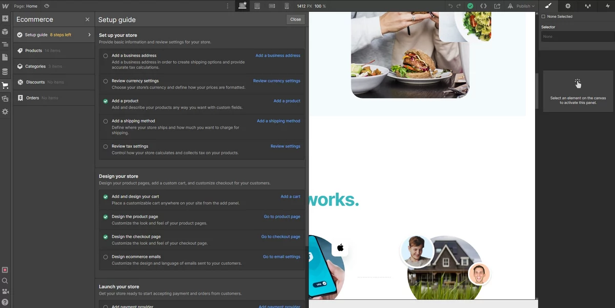 Webflow tuto ecommerce © Webflow