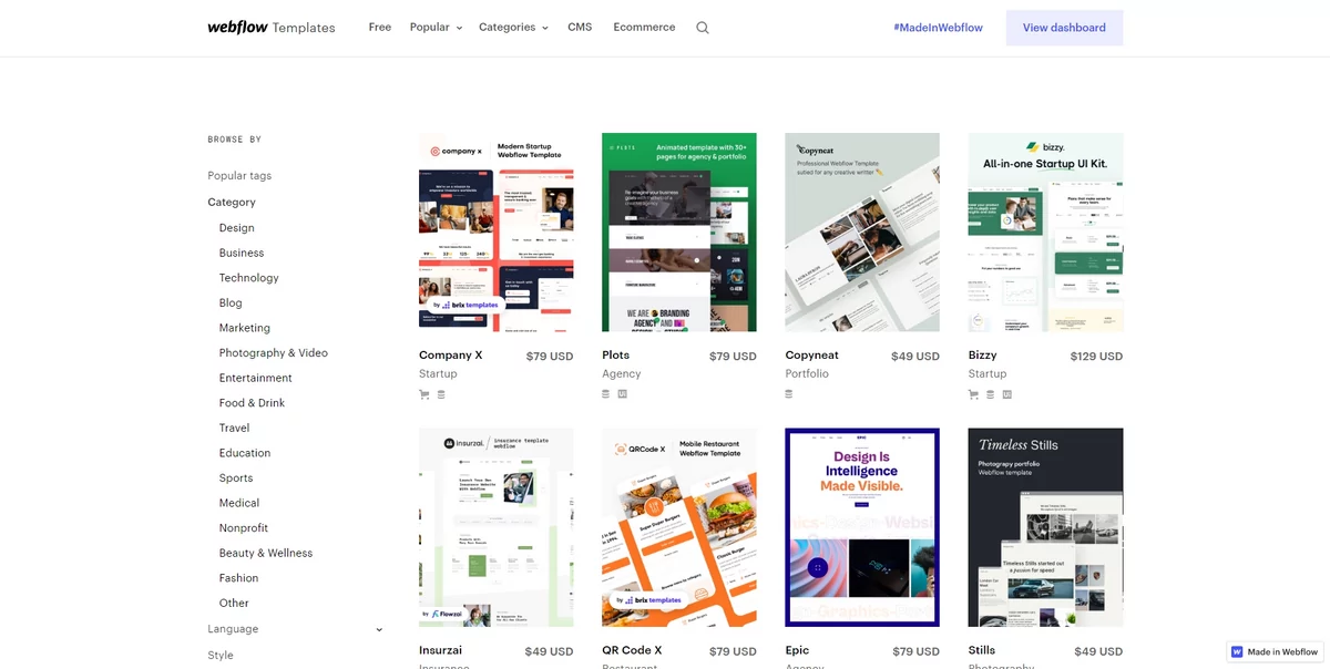 Webflow templates © Webflow
