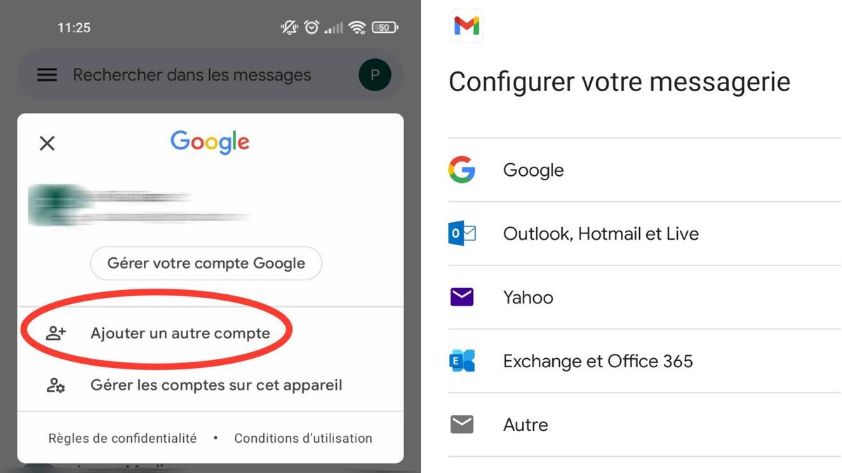 compte messagerie Gmail