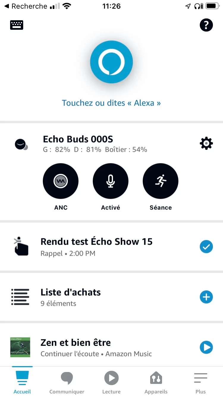 Echo Buds - Appli Alexa 2 © Johan Gautreau