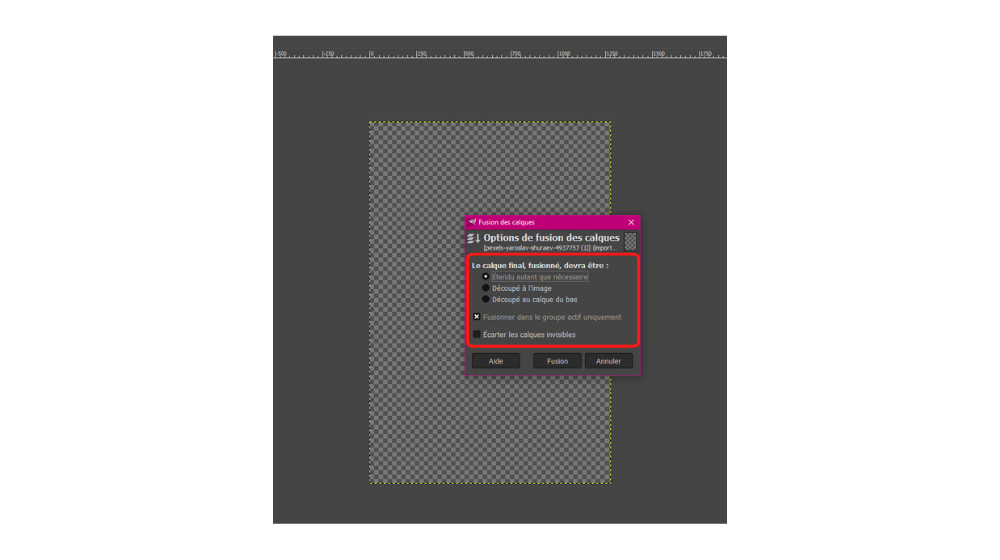 GIMP Fusionner 2 © © GIMP