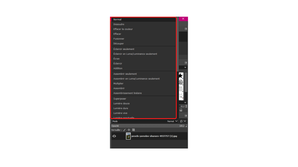 GIMP Modes Fusion 2 © © GIMP