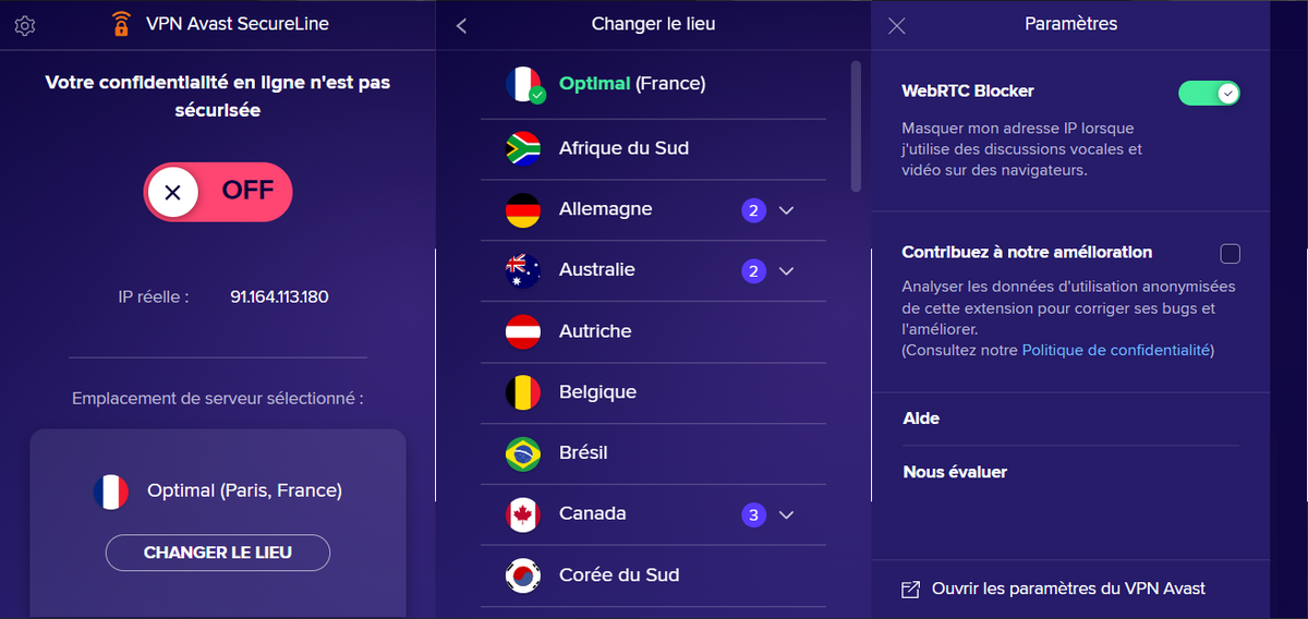 avast secureline vpn © clubic.com