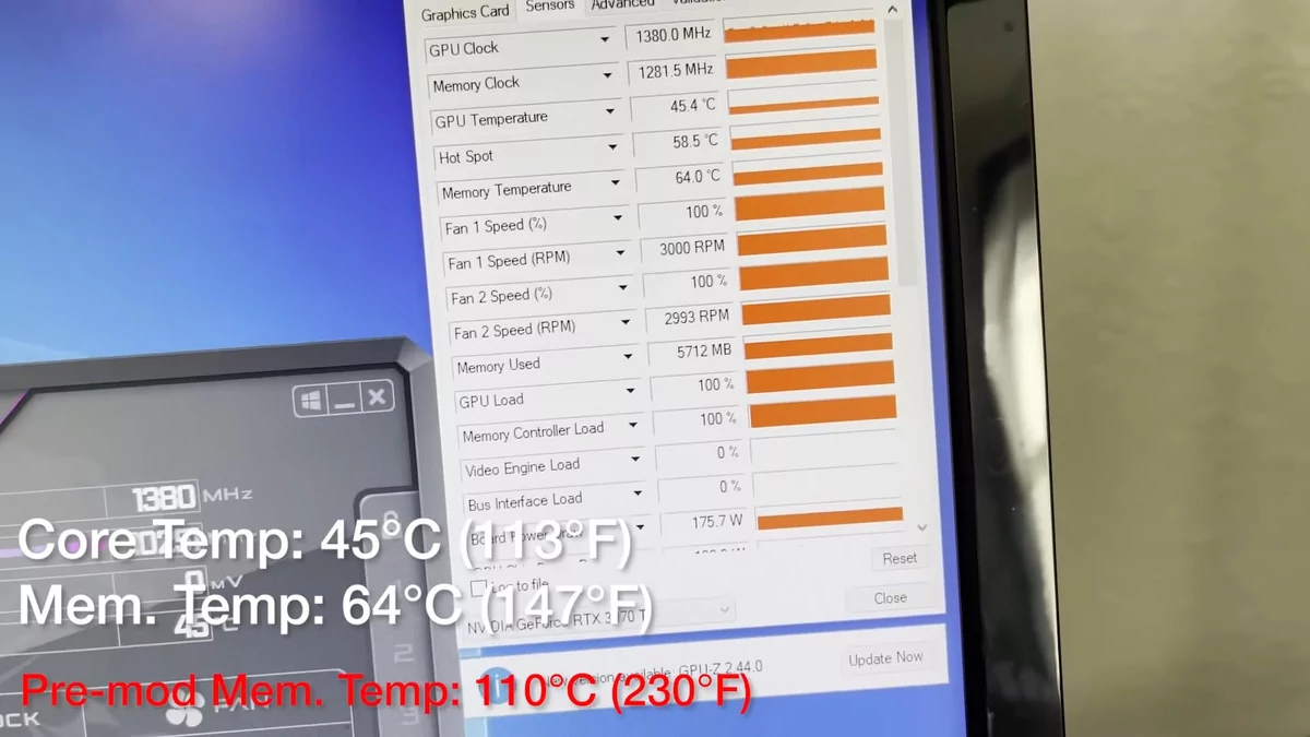 Refroidissement RTX 3070 Ti © Videocardz