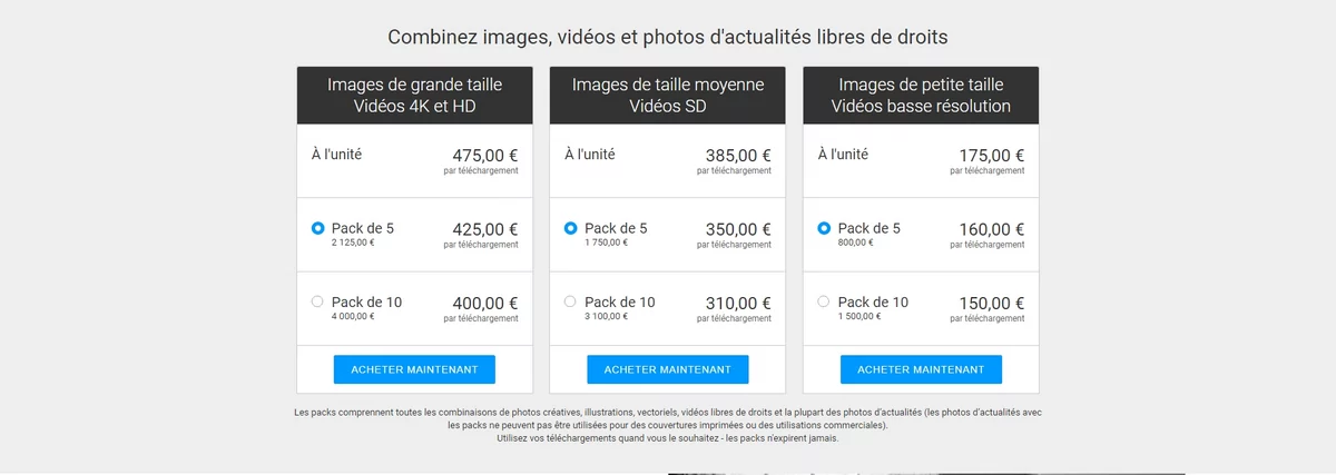 Getty Images tarifs © Getty Images